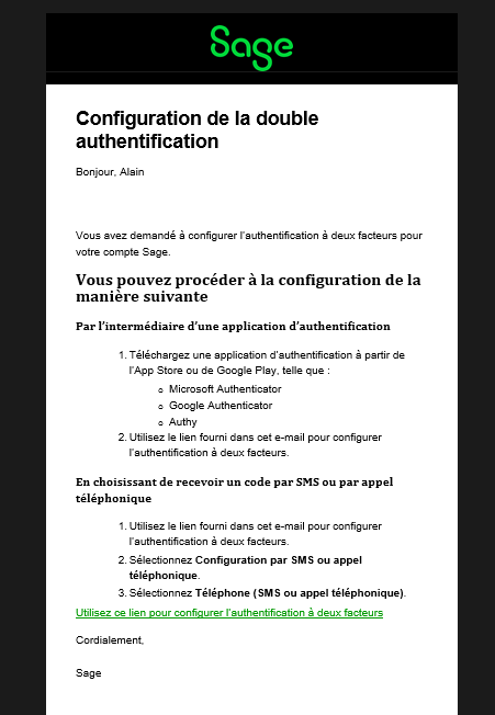 4 - La double authentification pour mieux sécuriser vos données !